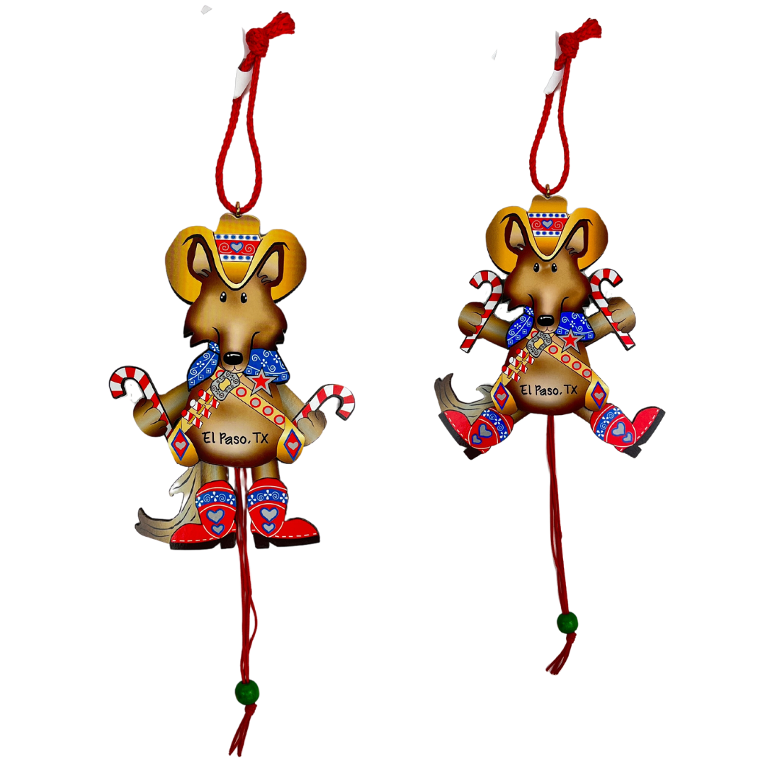 Ornament - Coyote Pull-Souvenir-So El Paso
