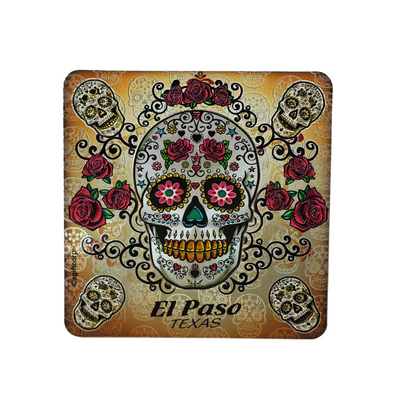 Coaster - Sugar Skull Foil-Souvenir-So El Paso