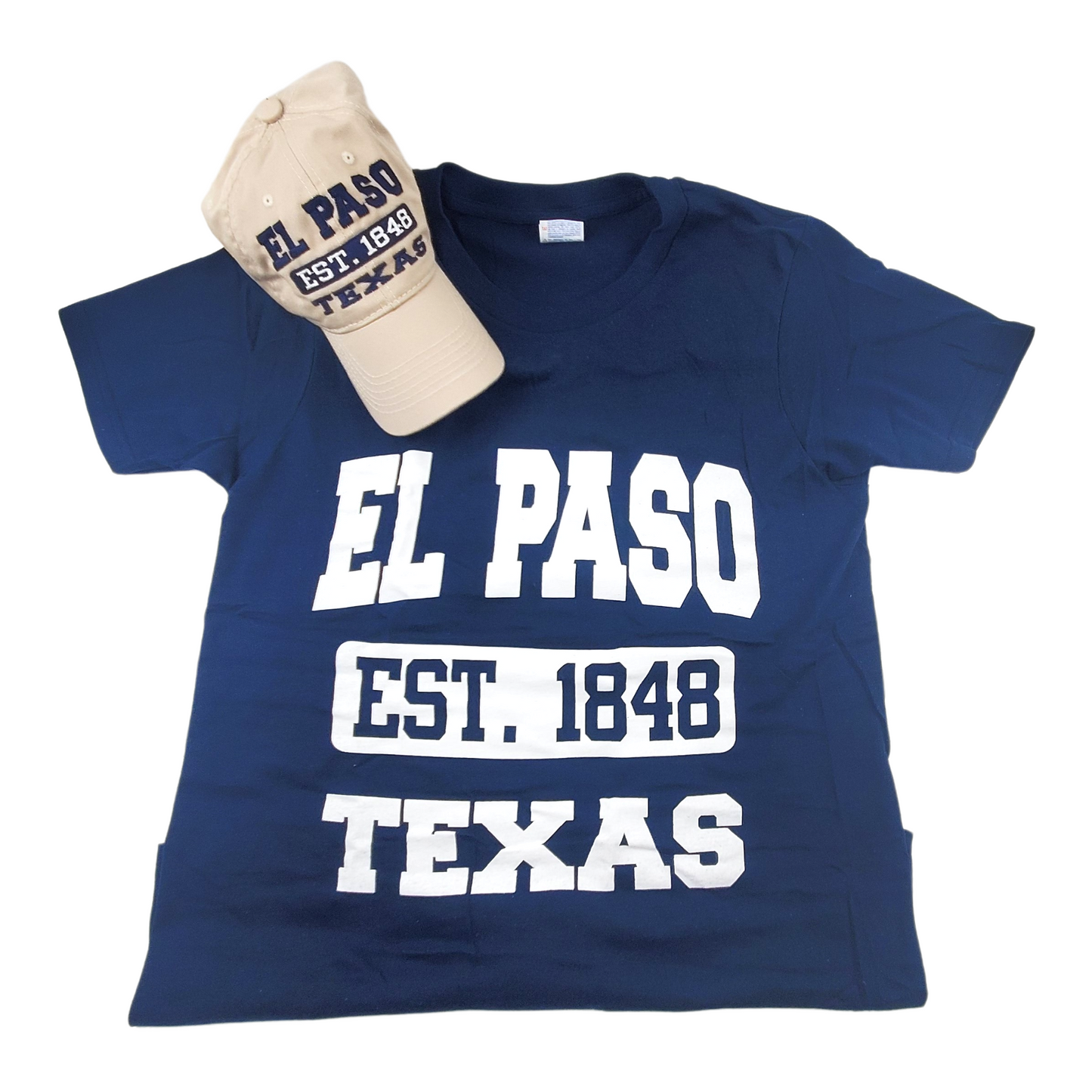 Combo - Stone Hat & Navy Shirt, Est ELP