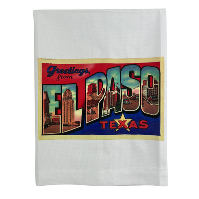 Tea Towel - Greetings from El Paso, Texas-Souvenir-So El Paso