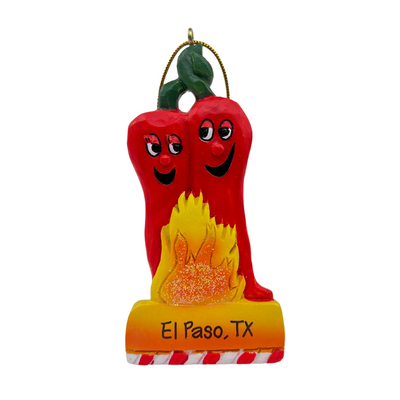 Ornament - Hot Chile Couple-Gift-So El Paso