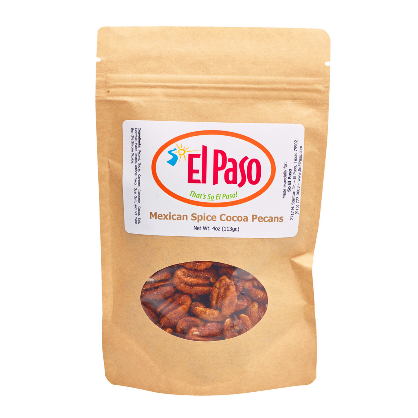 Mexican Spice Cocoa Pecans-Food - Taxable-So El Paso