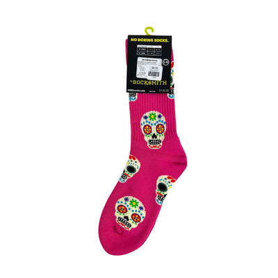 Socks (W)- Pink Candy Skulls-Apparel-So El Paso