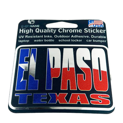 Sticker - El Paso Texas Flag-Souvenir-So El Paso