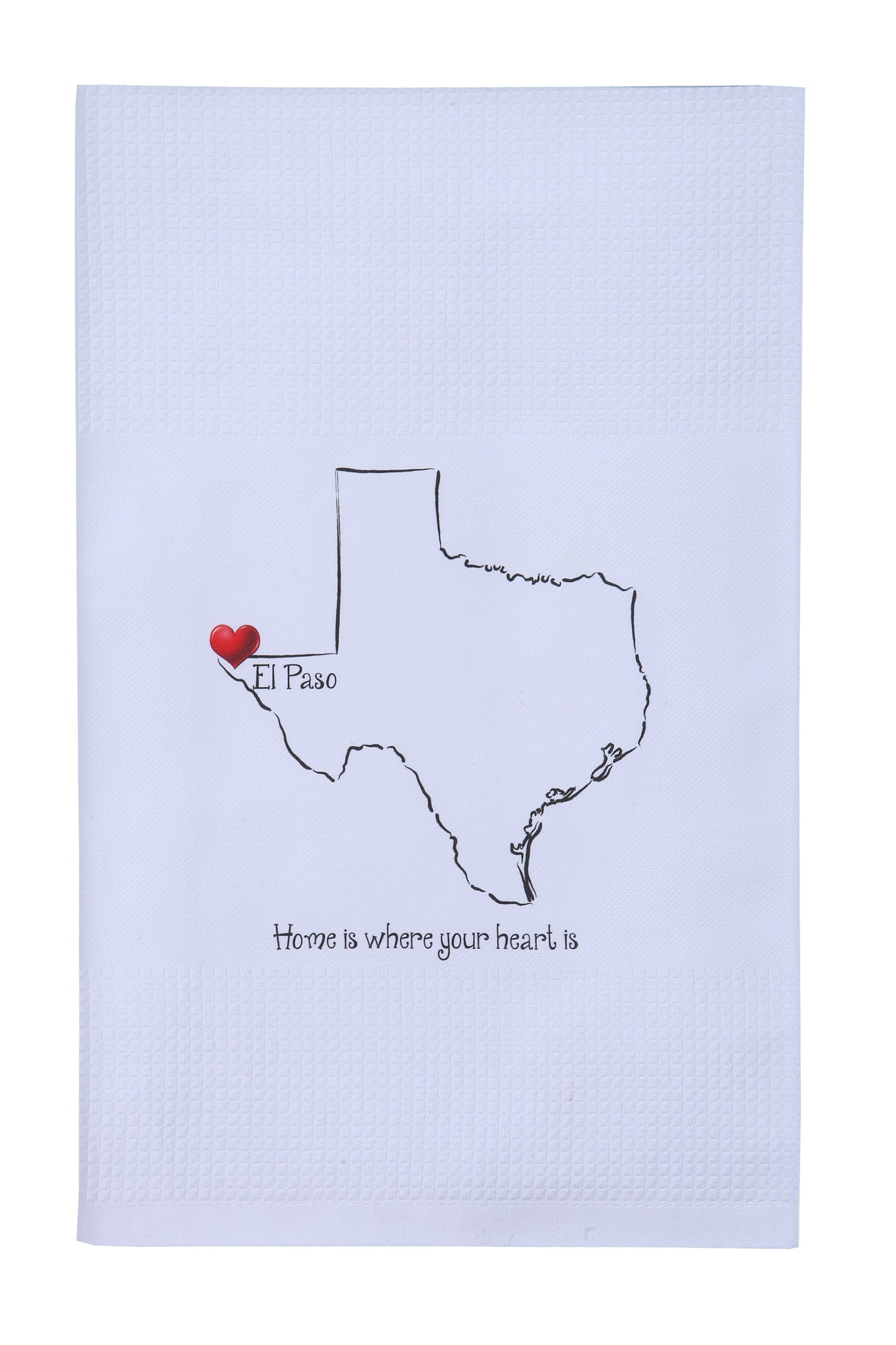 Tea Towel - Home is where your heart is-Souvenir-So El Paso