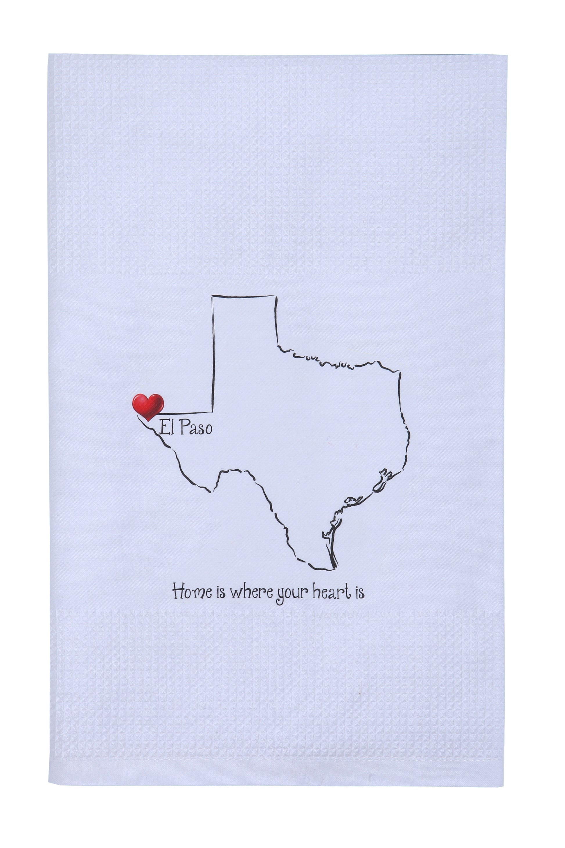 Tea Towel - Home is where your heart is-Souvenir-So El Paso