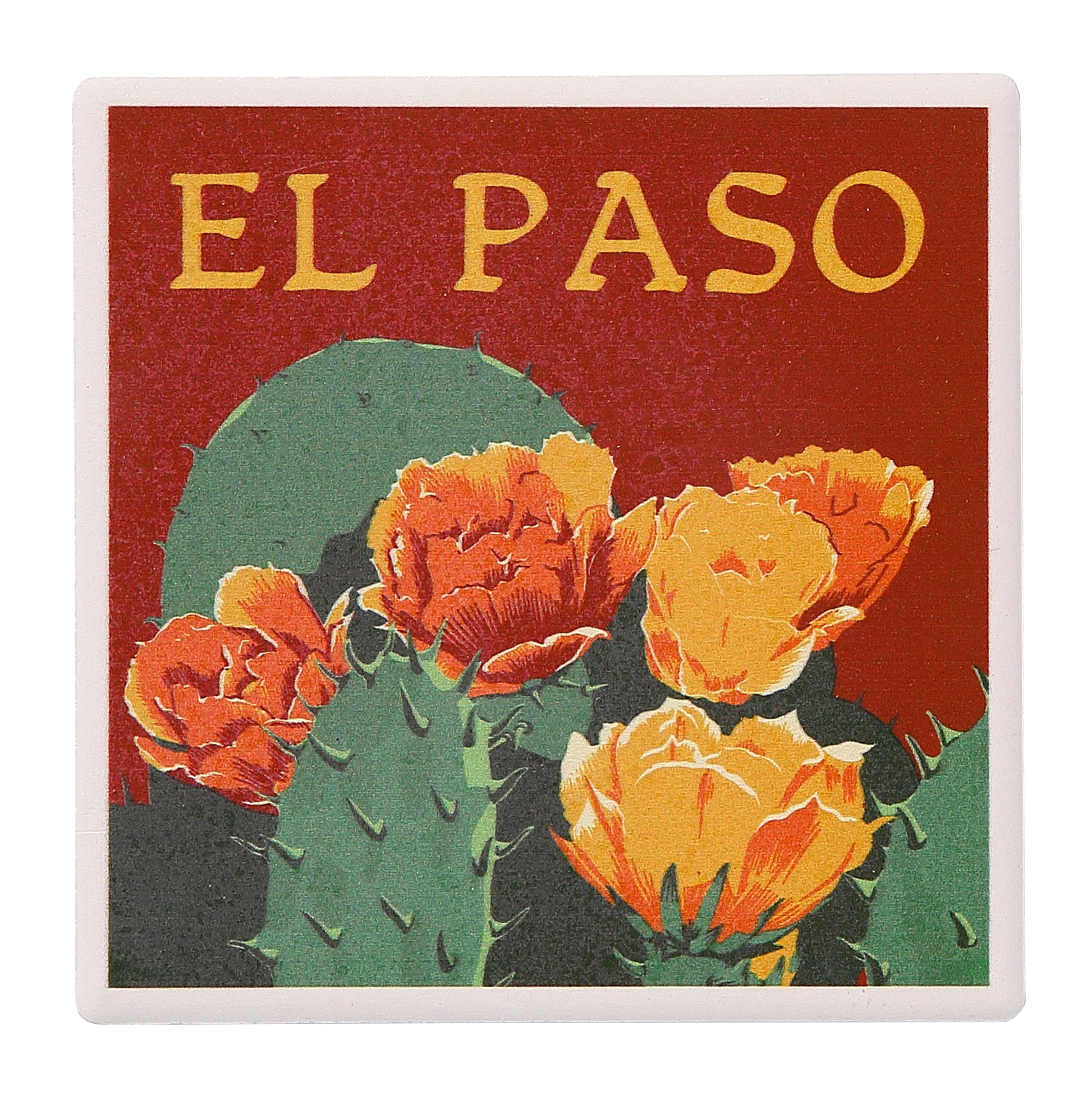 Coaster - Prickly Pear Cactus EP-Souvenir-So El Paso