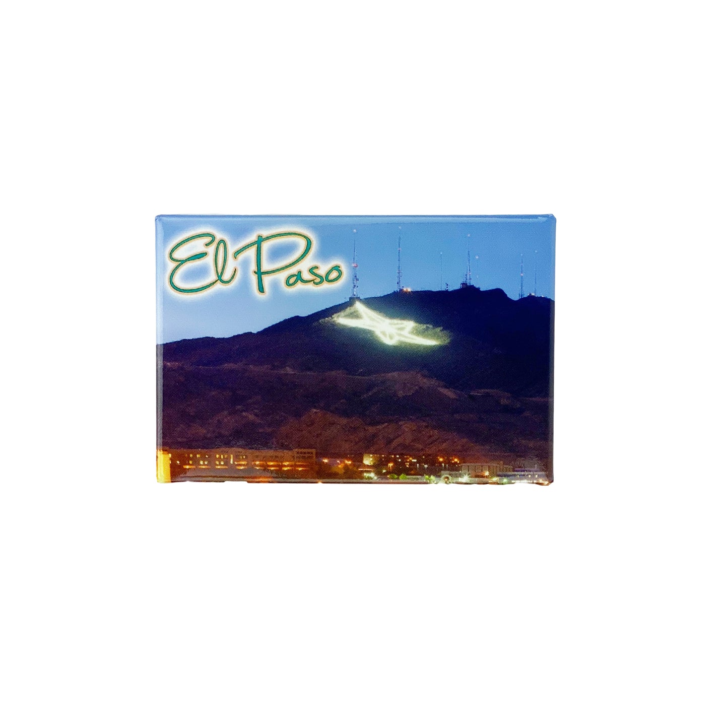 Magnet - El Paso Star on Mountain-Souvenir-So El Paso
