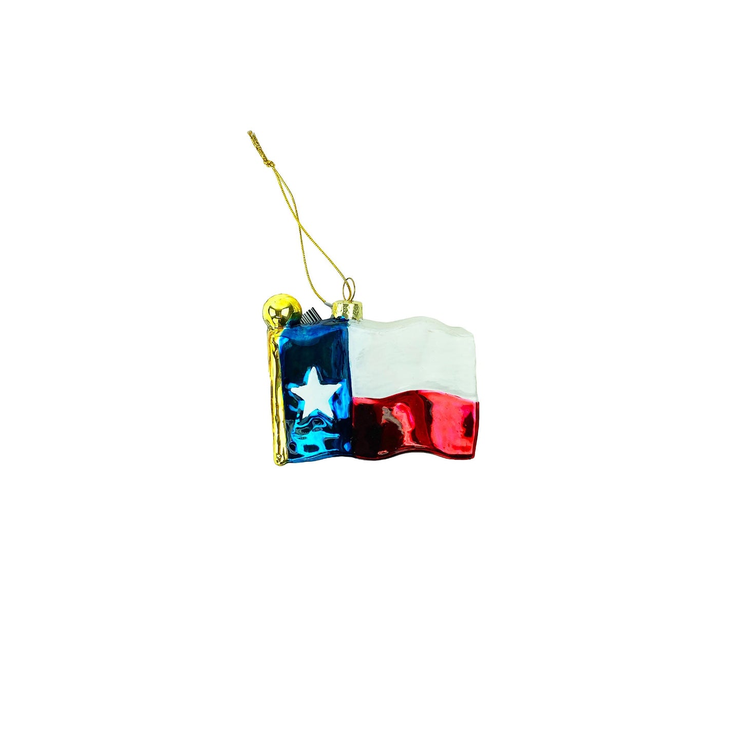 Ornament - Flag Shape Glass-Souvenir-So El Paso