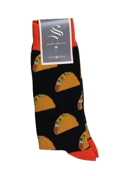 Socks(M) - Tacos Black-Apparel-So El Paso