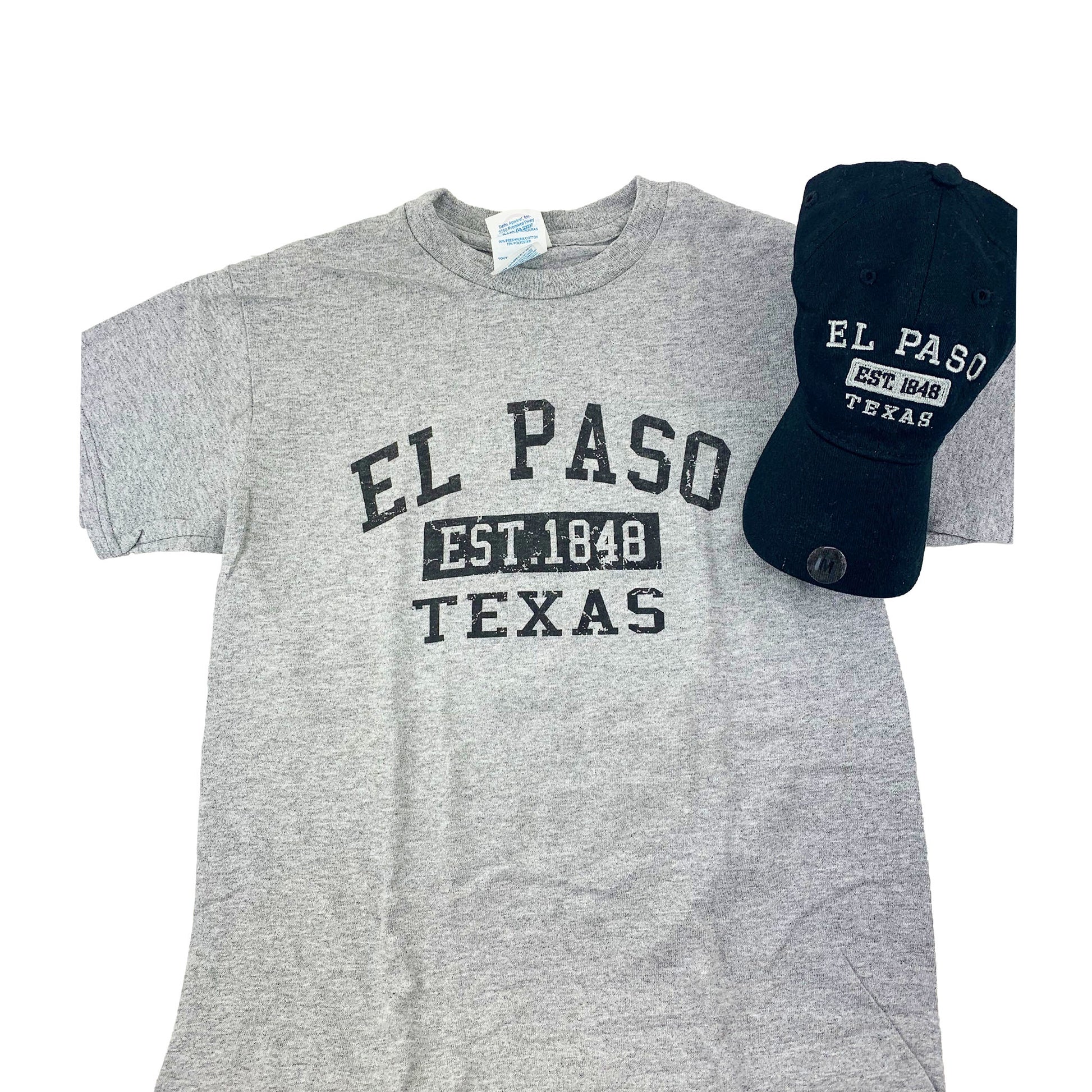 Combo (Youth) - Black Hat & Gray Shirt, Est EP – So El Paso