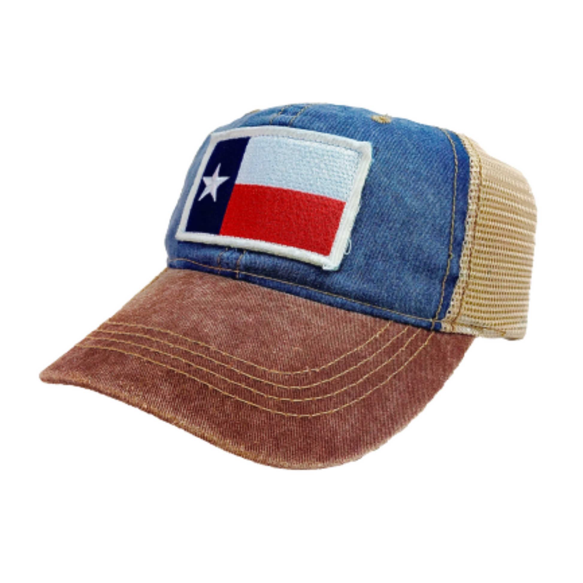 Hat - Texas Flag Patch-Apparel-So El Paso