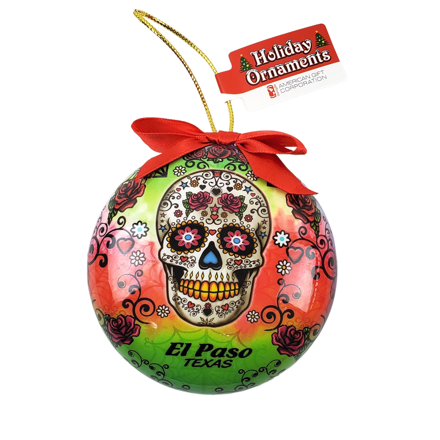 Ornament - Sugar Skull Round-Souvenir-So El Paso